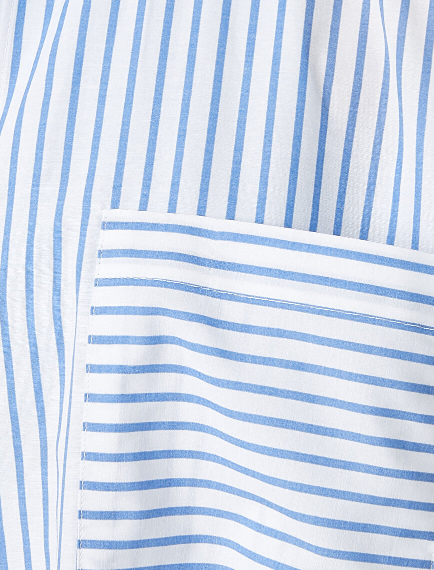 Striped Pocket Long Sleeve Shirt