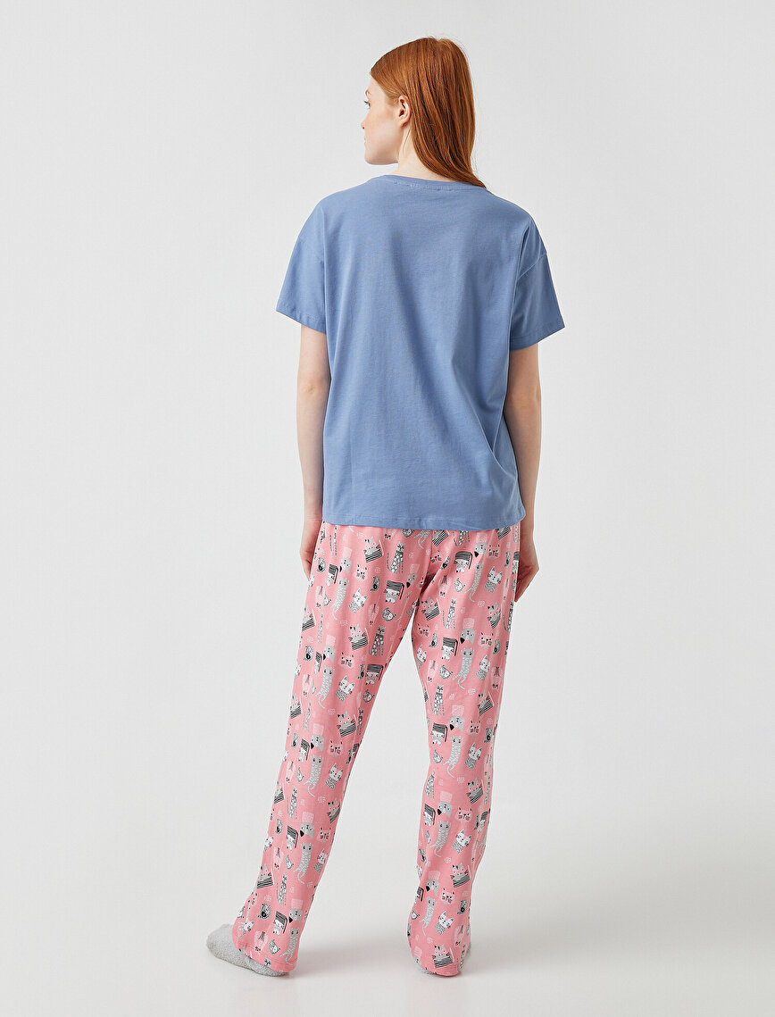 Cotton Patterned Pyjamas Set