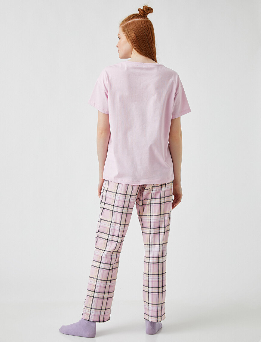 Patterned Short Sleeve Pyjamas Set