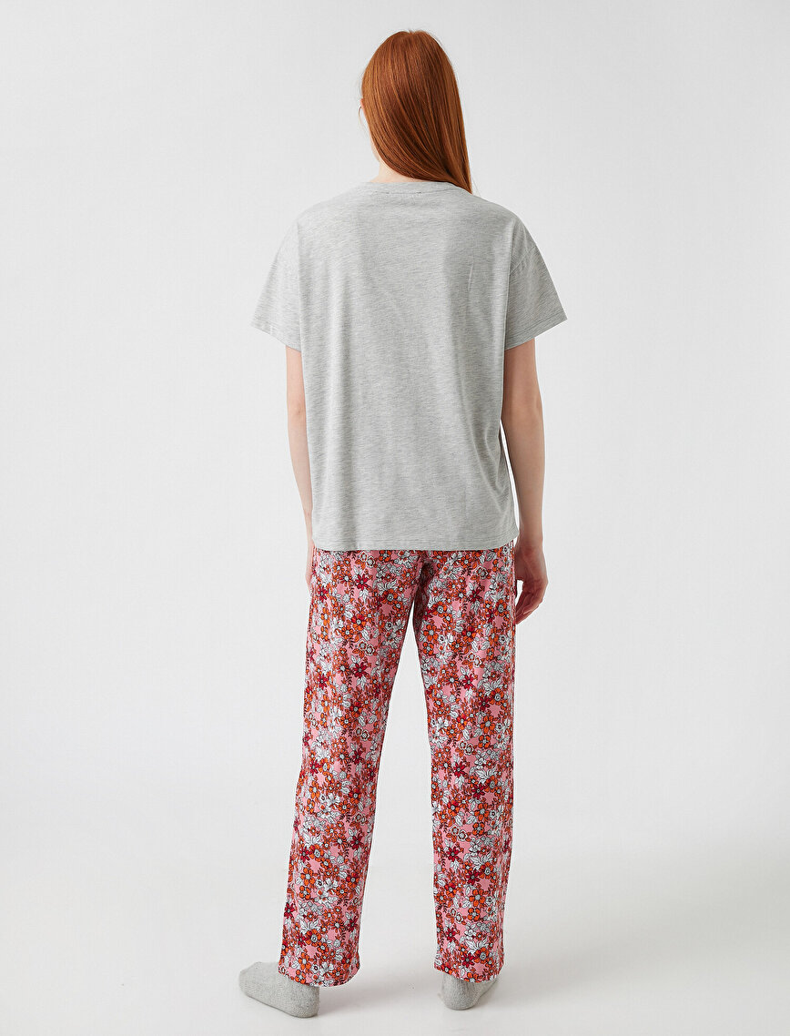 Short Sleeve Printed Pyjamas Set
