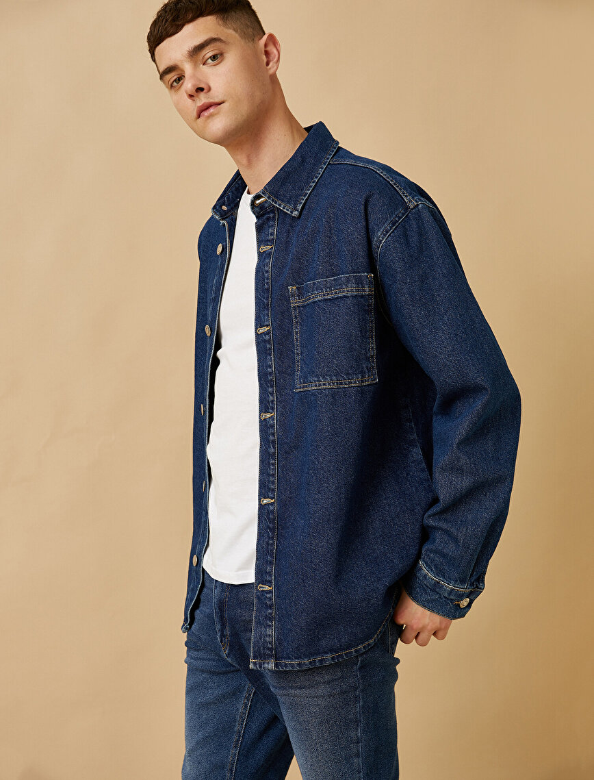 Jean Shirt Jacket Cotton