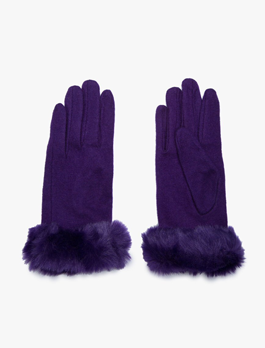 Fur Detailed Glove