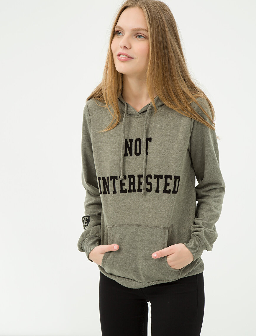 khaki womens sweatshirt