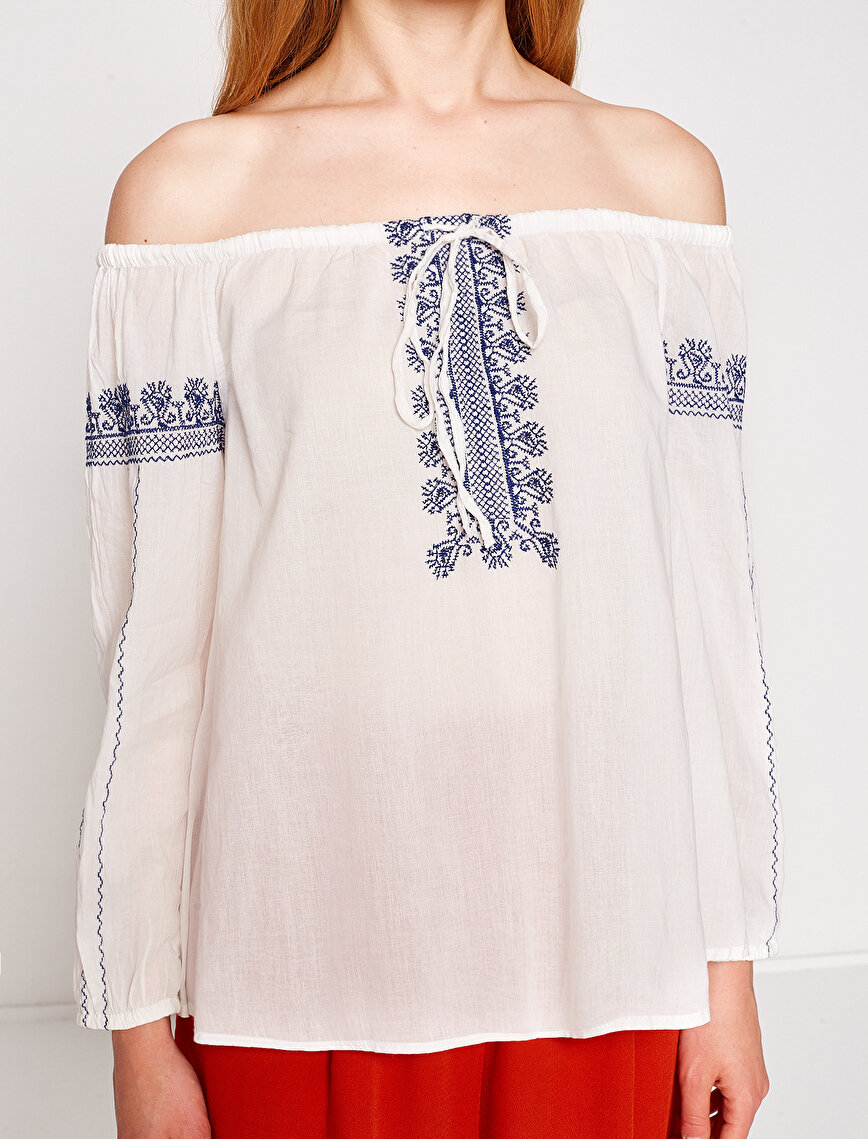 Ethnic Patterned Blouse
