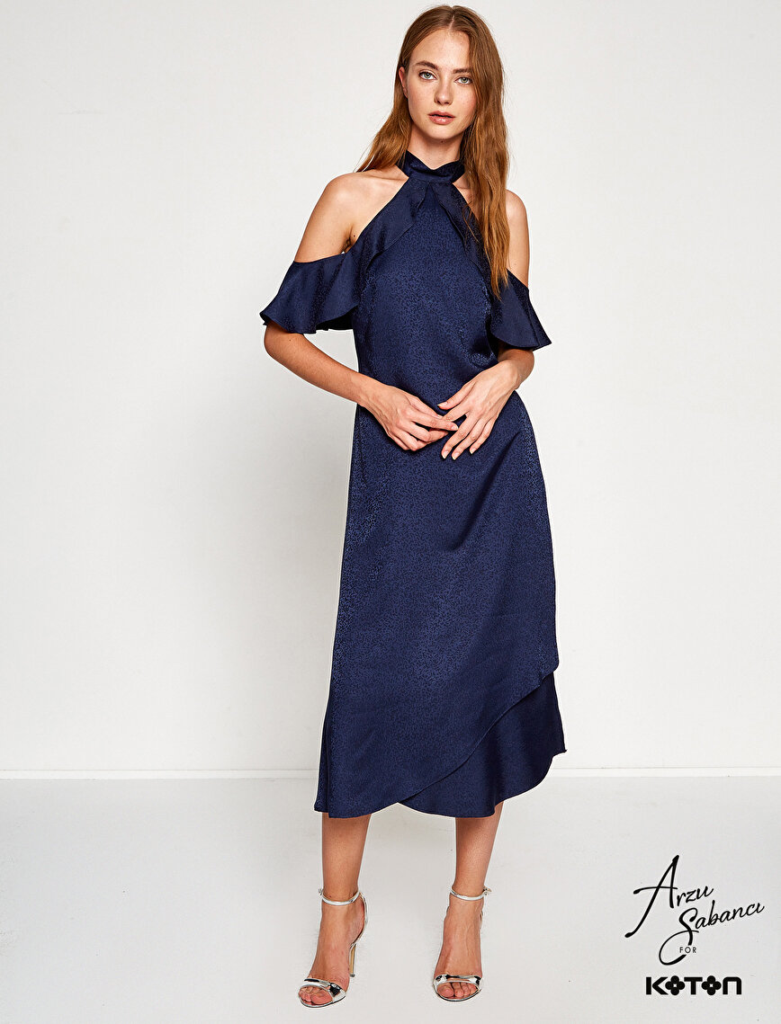 Lacivert Bayan Arzu Sabancı For Koton Elbise Lacivert Bayan Arzu Sabancı For Koton Elbise