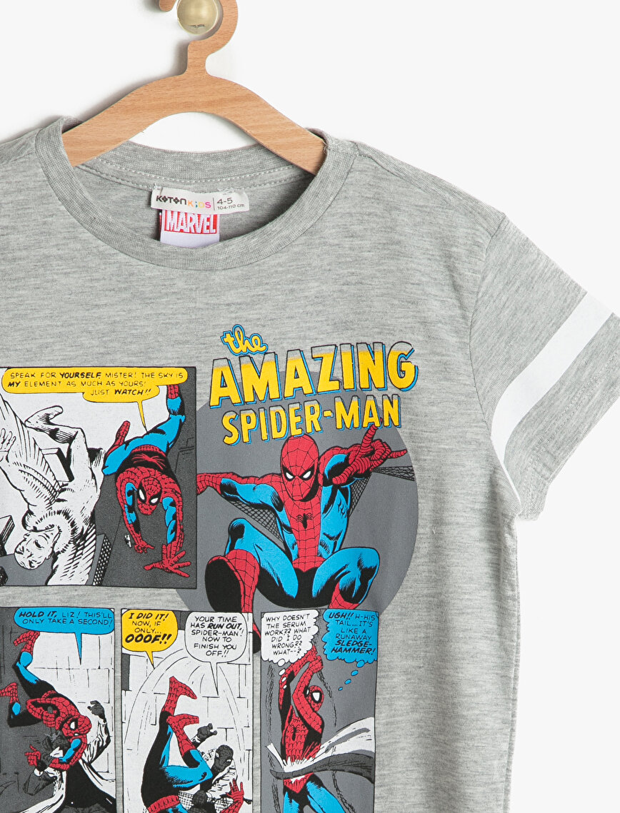 spiderman printed t shirt