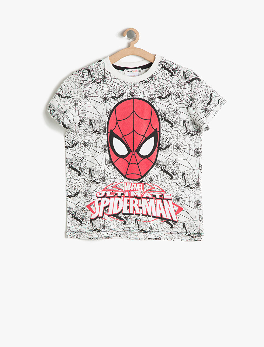spiderman printed t shirt