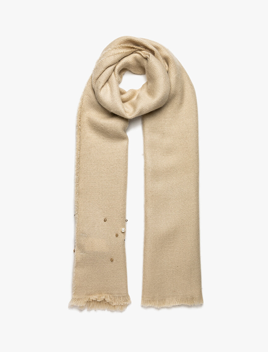 Pearl Detailed Scarf