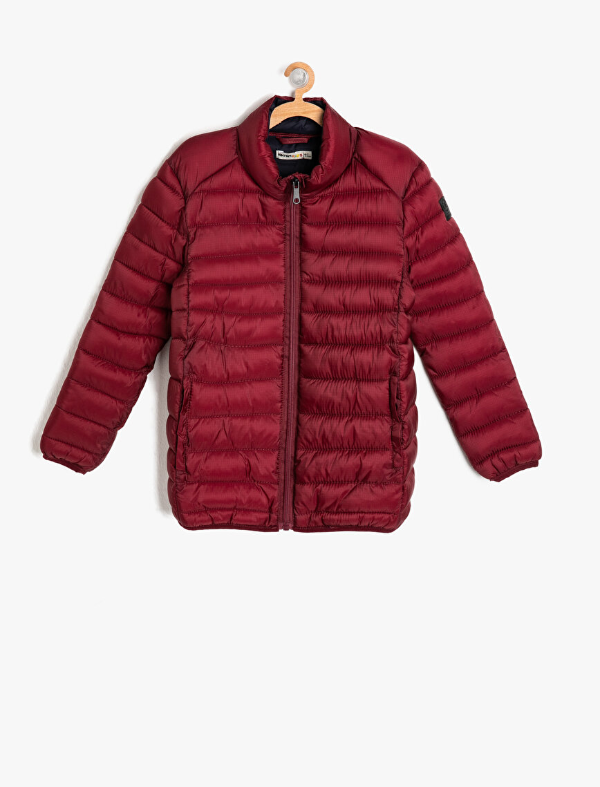 Bordo Erkek Çocuk Şişme Mont 9KKB28199LW480 Koton