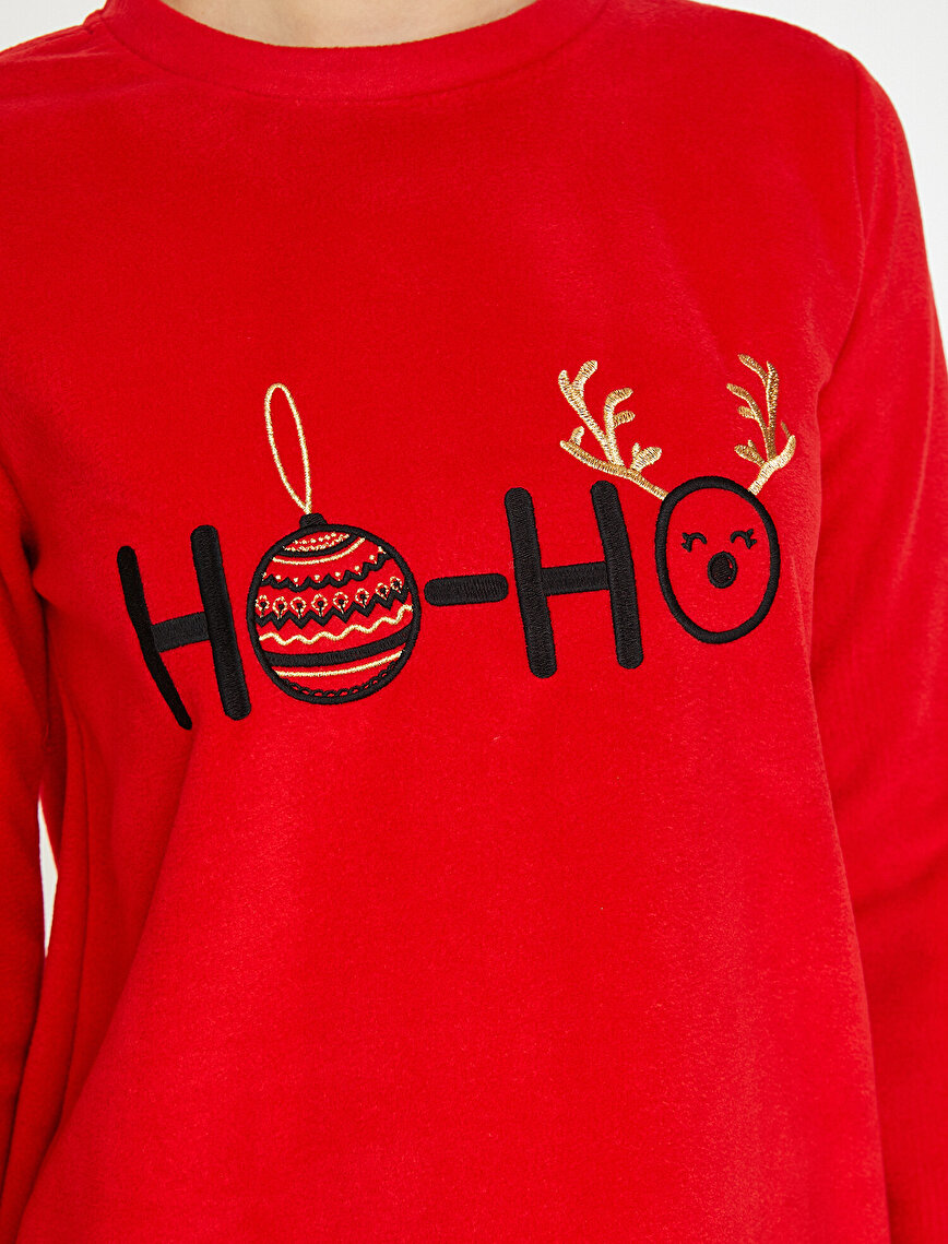 Christmas Detailed Pyjama Top
