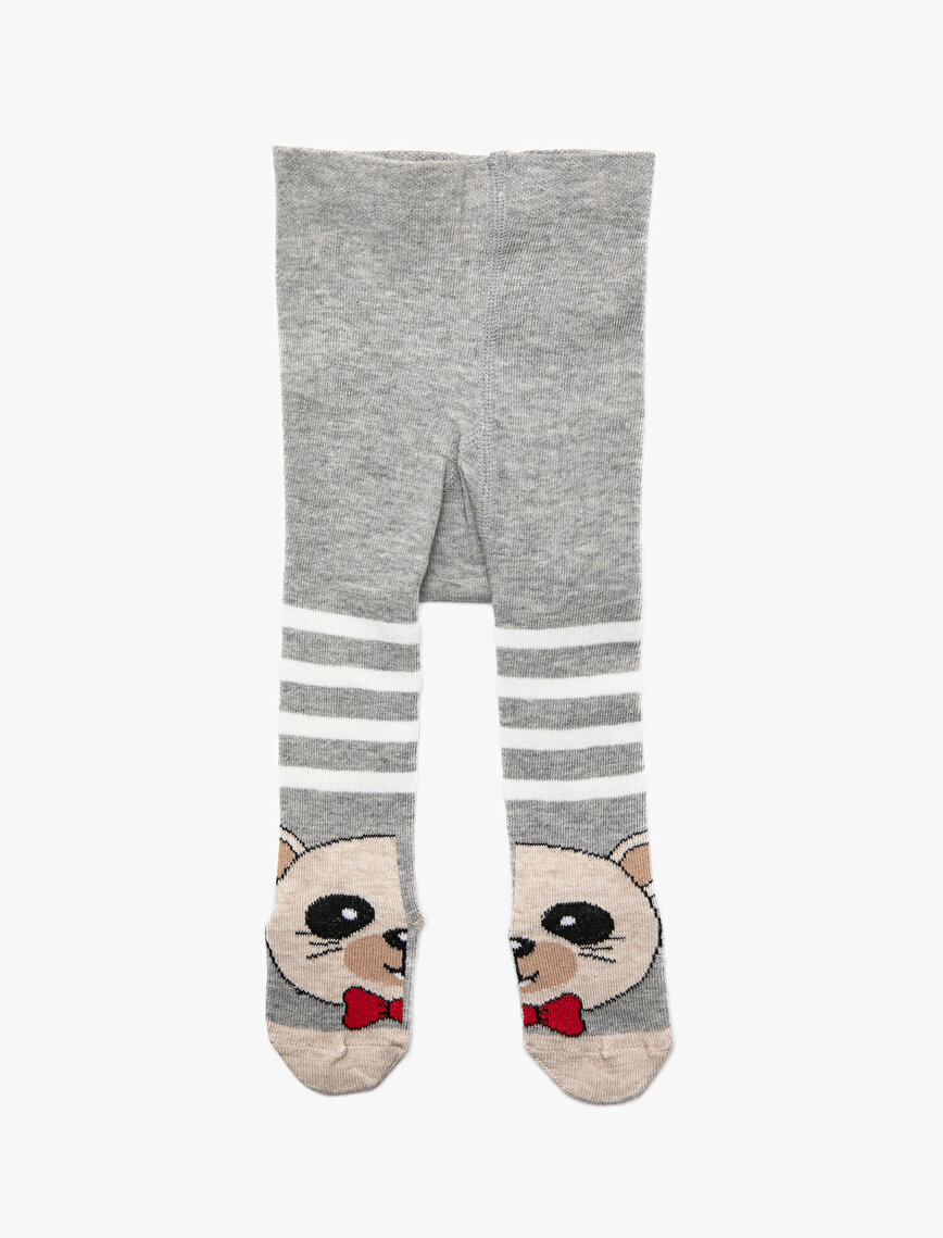 Erkek Bebek Desenli Külotlu Çorap