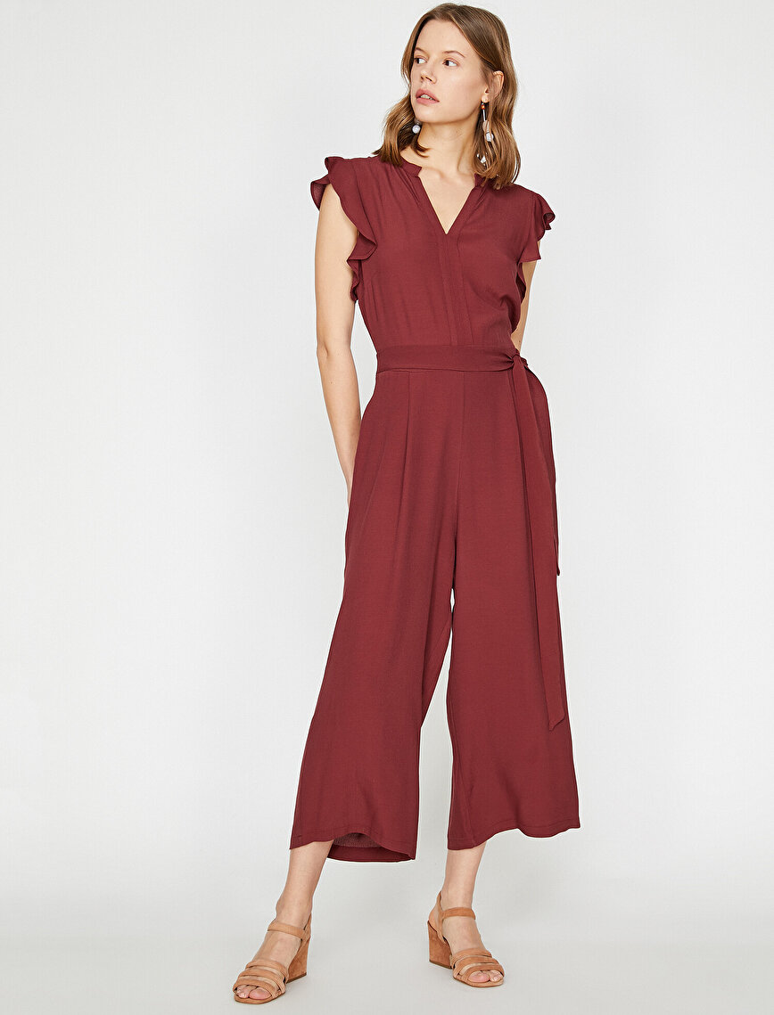 Frill Detailed Jumpsuit
