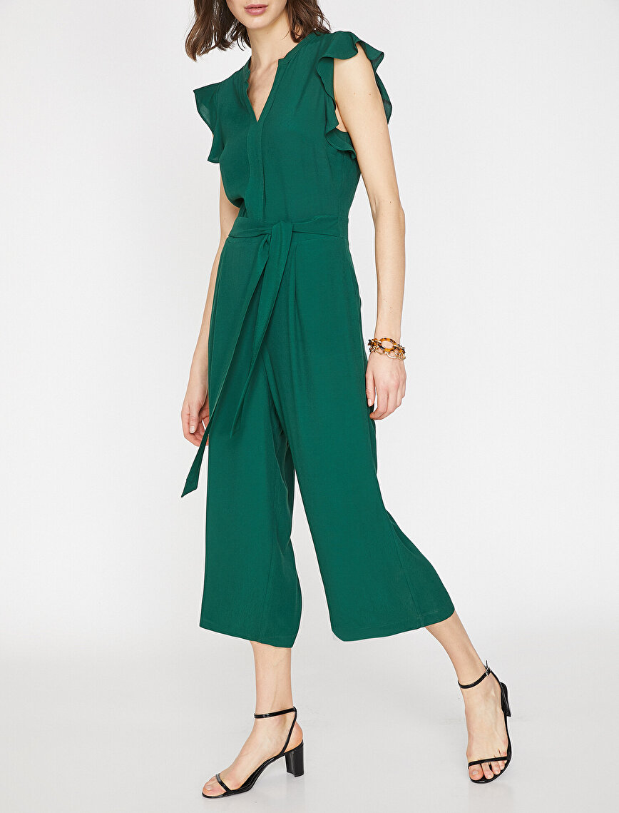 Frill Detailed Jumpsuit