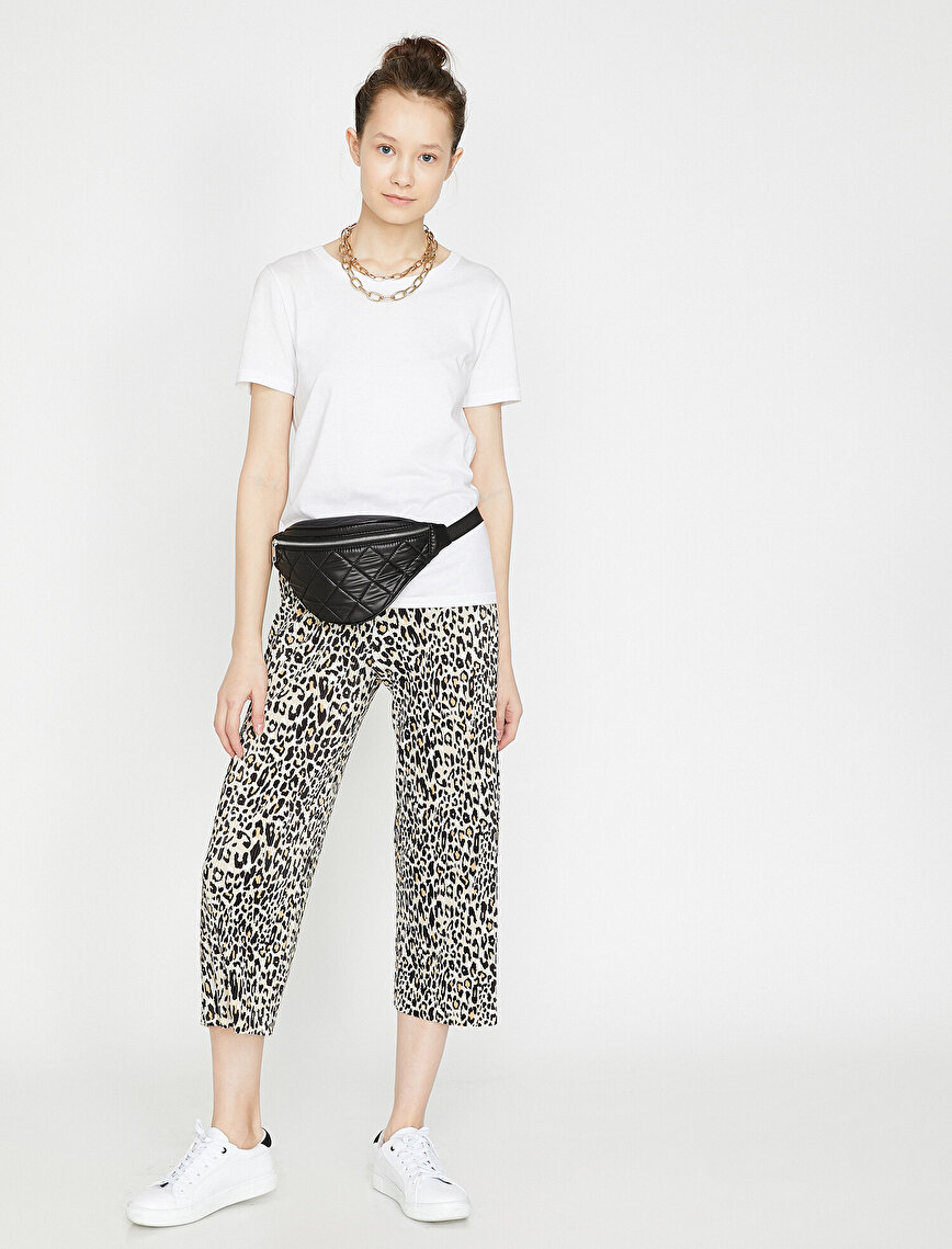 Leopard Patterned Trousers