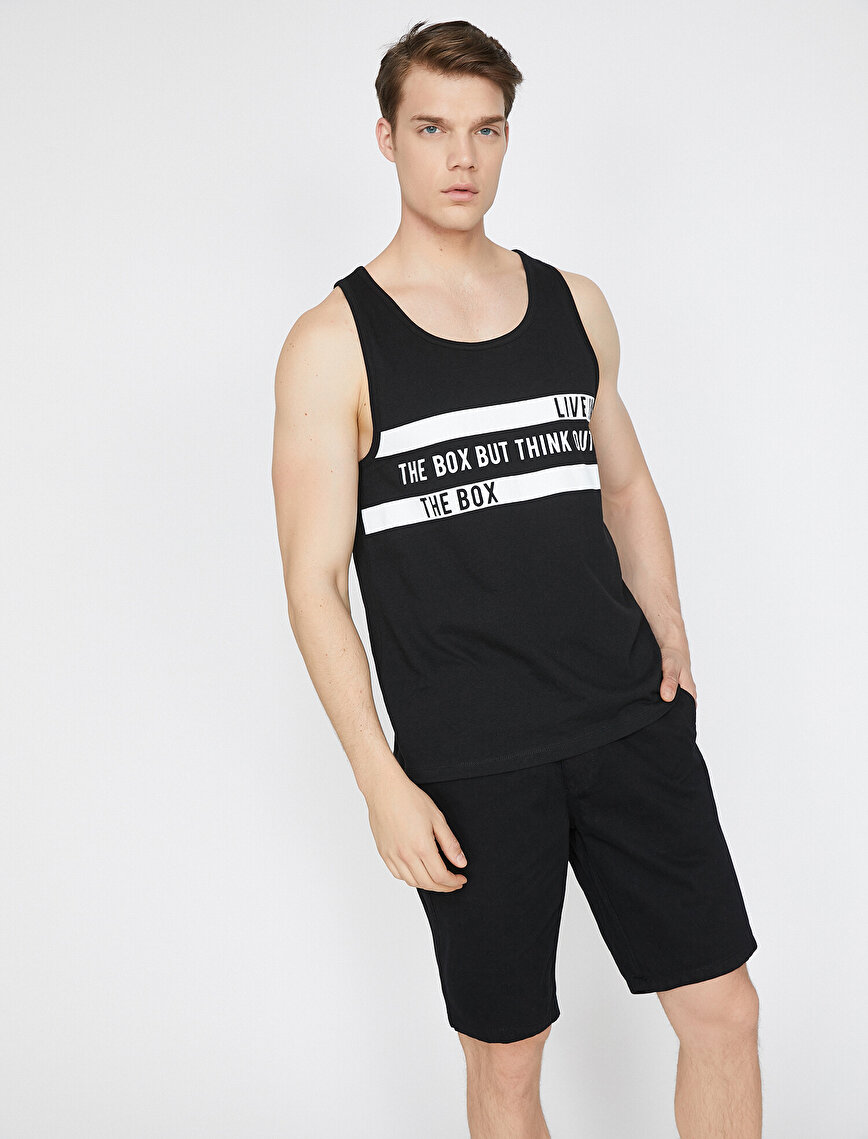 Letter Printed Tank Top 