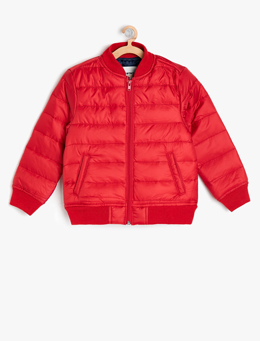Kırmızı Erkek Çocuk Şişme Mont 9YKB26741OW420 Koton