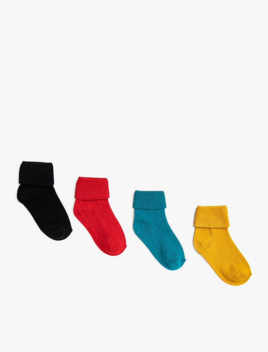 Erkek Bebek Basic Çorap Seti Pamuklu 4'lü