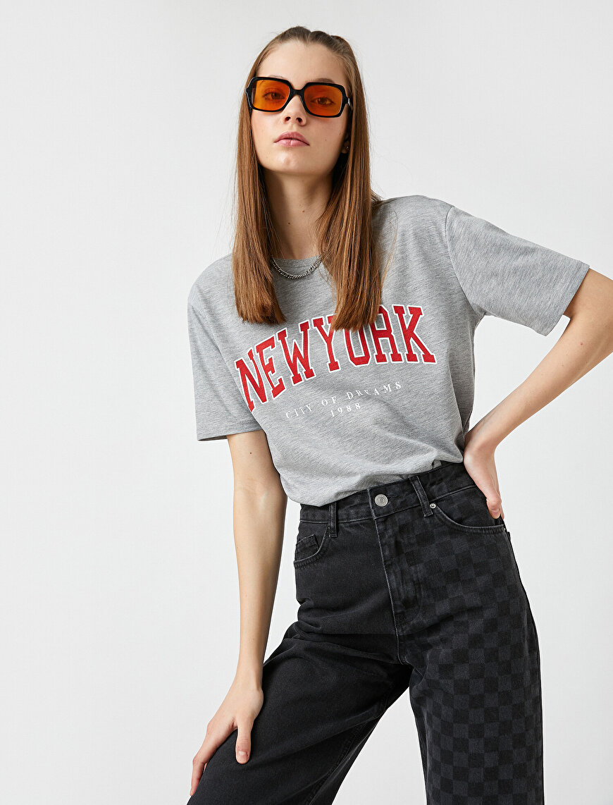 Newyork Printed Short Sleeve T-shirt
