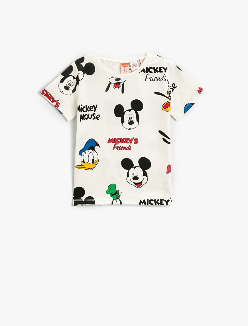 Mickey's Friends Lisanslı Baskılı Tişört Pamuklu