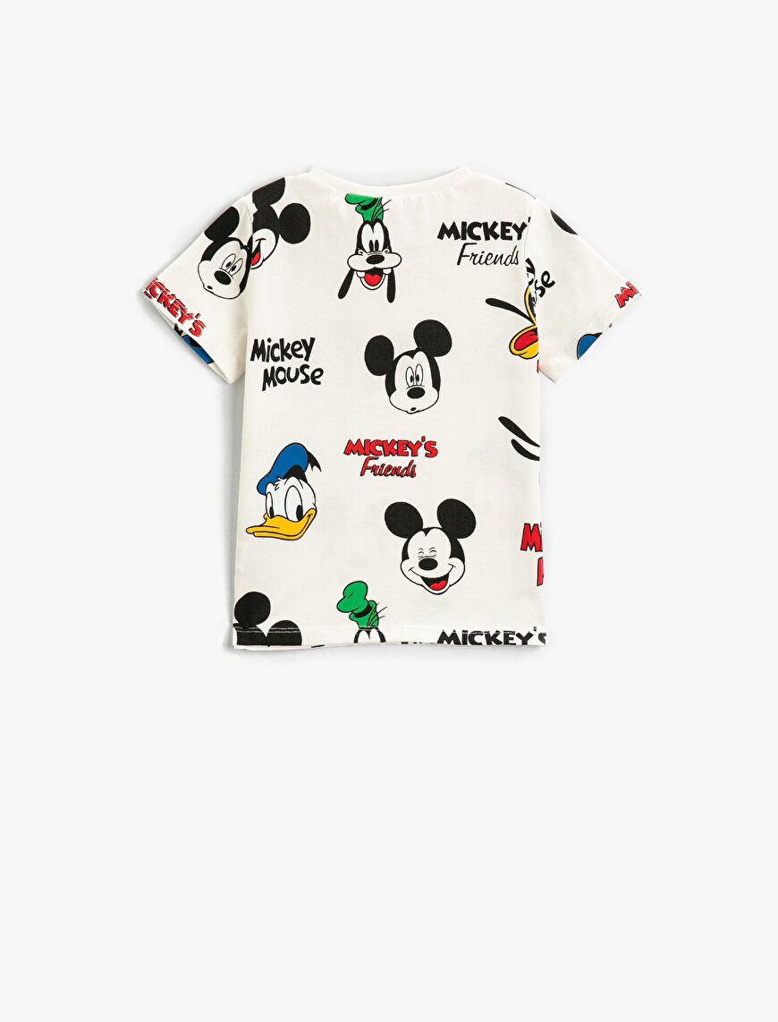 Mickey's Friends Lisanslı Baskılı Tişört Pamuklu