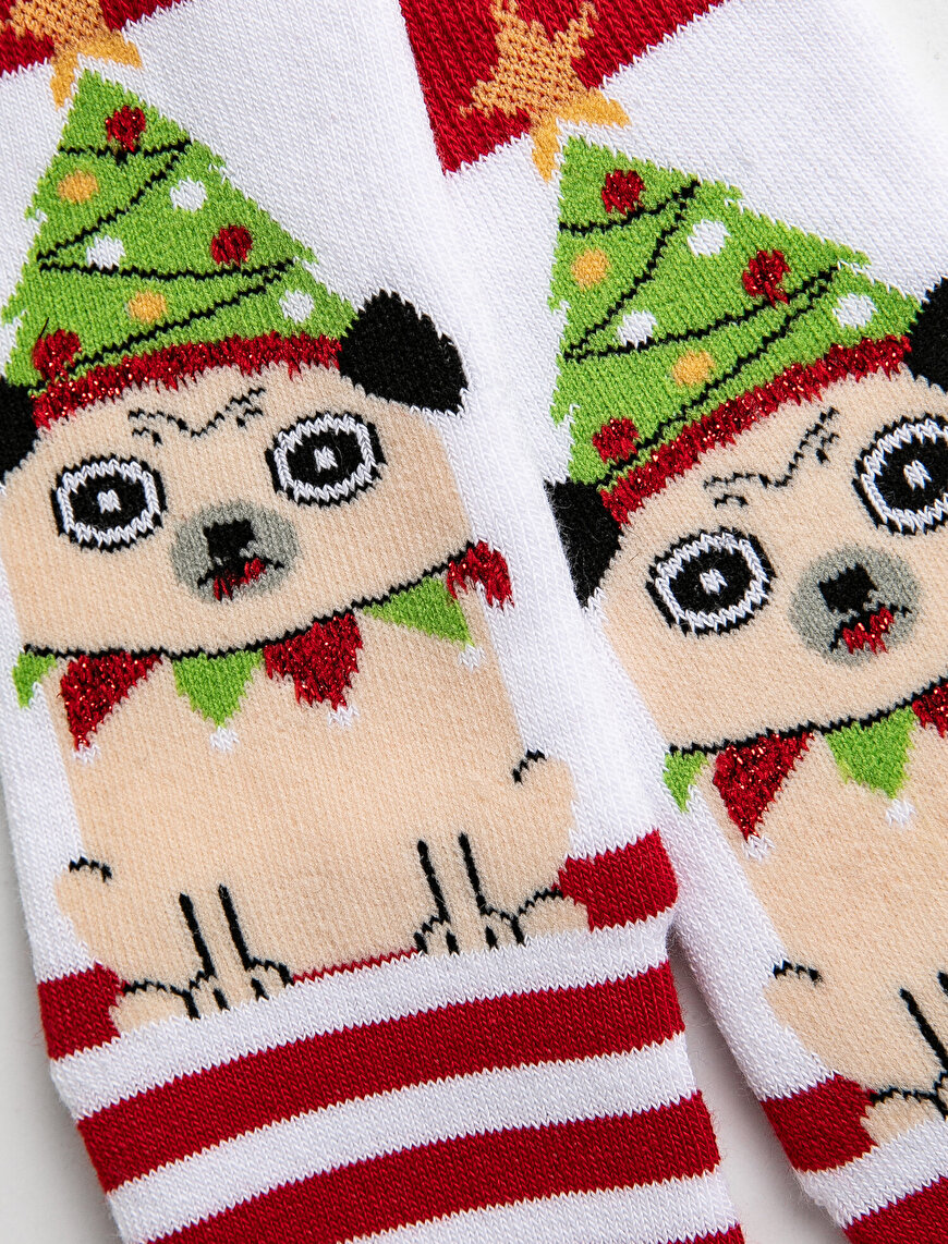 Christmas Detail Girls Socks
