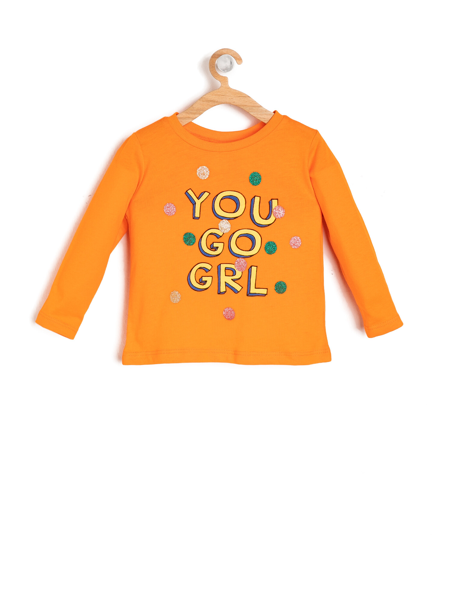 Koton Kız Çocuk Baskili T-Shirt Turuncu Ürün Resmi