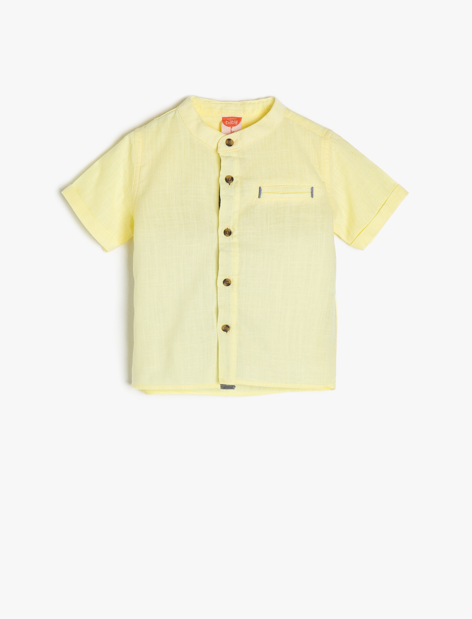 پیراهن پسرانه زیر سه سال لیمویی برند کوتون Koton
